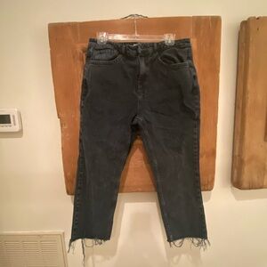 Topshop women’s dark denim petite straight leg  jeans